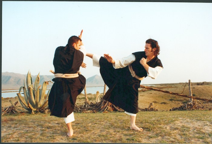 Carlos Perals junto a su maestro Rogelio Casero