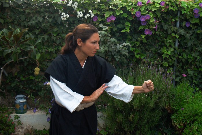 Isabel Perals (2º Dan) introdujo a Carlos en el Shorinji Kempo en el año 1986