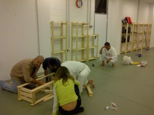 Montando y adaptando las estanterías