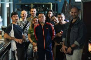 Pausa para desayunar durante el viaje de ida